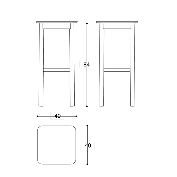 Tabouret en aluminium revêtu de poudre avec repose-pieds VARASCHIN 244SG, 244SGB, 244SGI, 244SGBI usine VARASCHIN de l'Italie. Foto №6