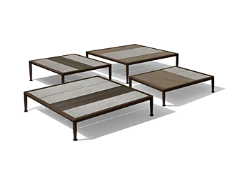 Table d'appoint carré en bois GEA GIORGETTI 87010, 87011, 87012, 87013