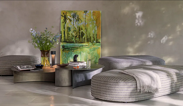 Pouf en tissu avec housse amovible Flou Pierre usine Flou de l'Italie. Foto №4
