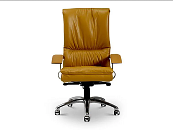 Chaise de direction pivotante en cuir avec dossier haut Lux i 4 Mariani Chaise de direction pivotante en cuir avec dossier haut Lux i 4 Mariani usine i 4 Mariani de l'Italie