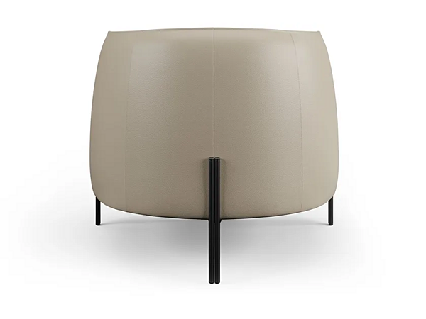 Fauteuil en cuir capitonné avec accoudoirs Liu Jo Living Collection Caillou CLC usine Liu Jo Living Collection de l'Italie. Foto №4