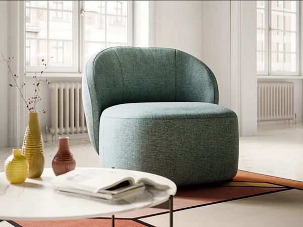 Fauteuil rembourré en tissu invité Liu Jo Living Collection GUE PNO usine Liu Jo Living Collection de l'Italie. Foto №3
