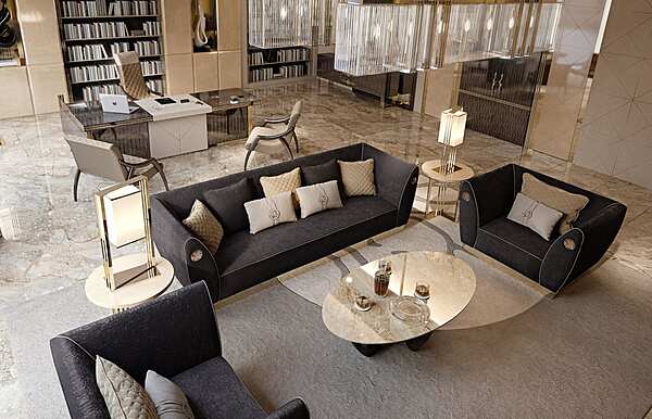 Canapé 3 places en tissu Symphony Bizzotto Italia usine Bizzotto Italia de l'Italie. Foto №6