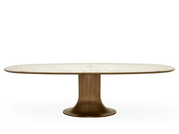 Table ovale en marbre Mizar GIORGETTI 73027, 73028, 73029 usine GIORGETTI de l'Italie. Foto №2