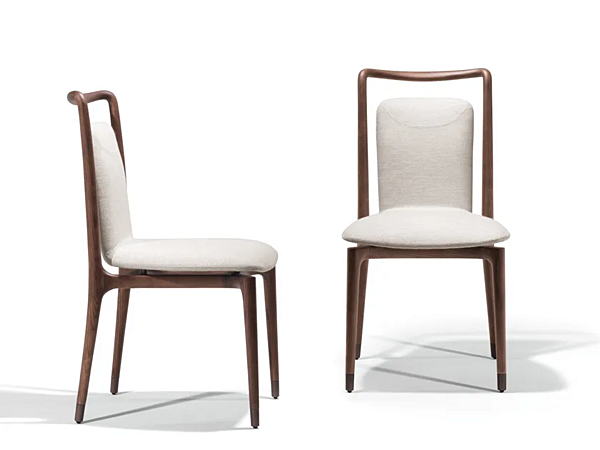 Chaise en tissu avec accoudoirs GIORGETTI Ibla 55100 usine GIORGETTI de l'Italie. Foto №3