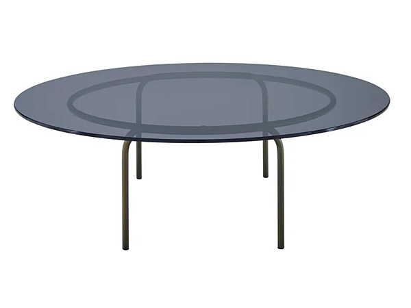 Table basse ronde en verre trempé Liam LIGNE ROSET 19960360 usine LIGNE ROSET de l'Italie. Foto №1