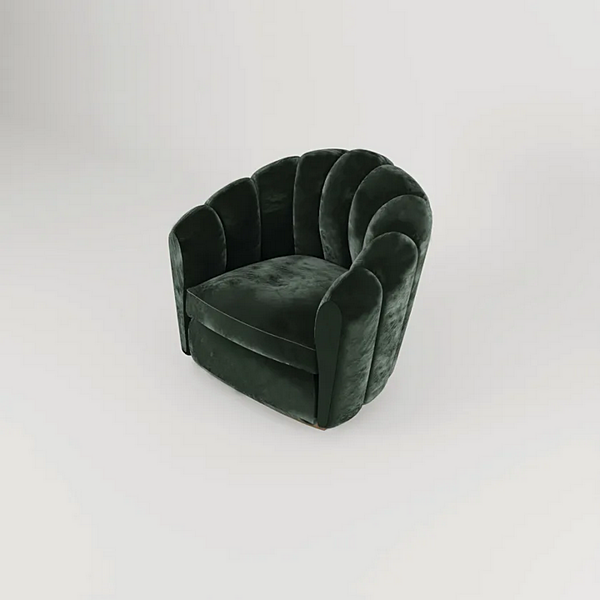 Fauteuil en tissu inspiré d'Edelweiss avec accoudoirs - NEST By CASA +39 usine ENCORE (by CASA +39) de l'Italie. Foto №3