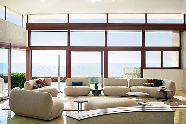 Canapé modulable en tissu Jade 953 D Potocco 953/D usine POTOCCO de l'Italie. Foto №6