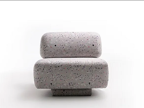 Fauteuil en tissu avec housse amovible Gogan Moroso usine Moroso de l'Italie. Foto №1