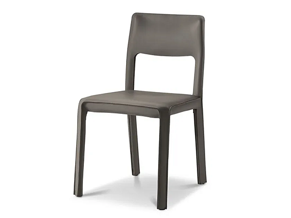 Chaise en cuir tanné avec dos ouvert Mary i 4 Mariani usine i 4 Mariani de l'Italie. Foto №3