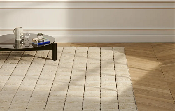 Tapis rectangulaire en laine Sahara Grid CASSINA usine CASSINA de l'Italie. Foto №3
