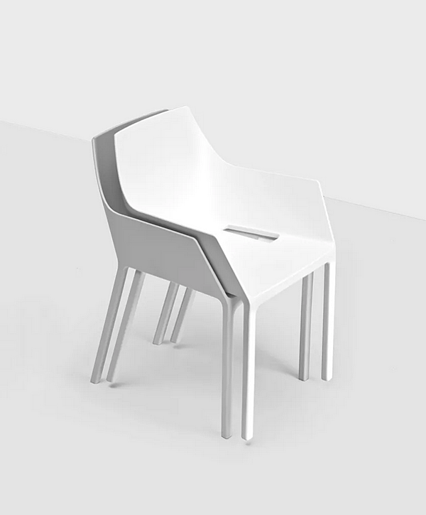 Chaise empilable en polypropylène Kristalia MEM usine Kristalia de l'Italie. Foto №21