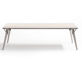 Table rectangulaire en bois teinté Moroso usine Moroso de l'Italie