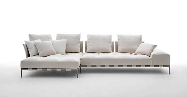 Canapé d'angle en tissu Pixel Light intérieur Saba usine SABA de l'Italie. Foto №2