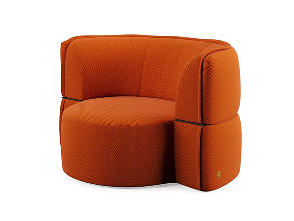 Fauteuil de jardin rembourré en tissu avec accoudoirs Liu Jo Living Collection Soft Island SFO usine Liu Jo Living Collection de l'Italie. Foto №6