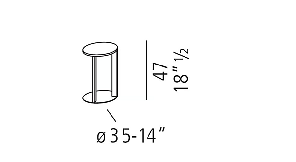 Table d'appoint ronde en acier et bois VIBIEFFE 9500 017 usine VIBIEFFE de l'Italie. Foto №6