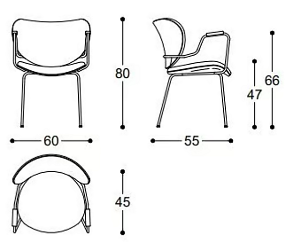 Fauteuil en tissu avec accoudoirs Kalida Black Tie KAL21BRC usine Black Tie de l'Italie. Foto №6