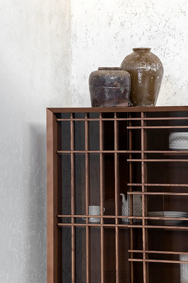 Buffet en bois et verre avec portes coulissantes Potocco SEN 886 MA 886/MA usine POTOCCO de l'Italie. Foto №5