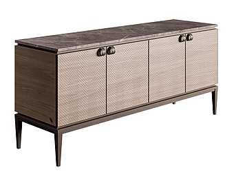 Buffet en marbre et bois avec portes collection Dragonfly CPRN HOMOOD D625