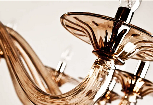 Lustre en verre de Murano fait main Joya Abrissi 10839 usine ABRISSI de l'Italie. Foto №2