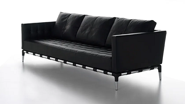 Canapé en cuir capitonné CASSINA Prive 241 usine CASSINA de l'Italie. Foto №6