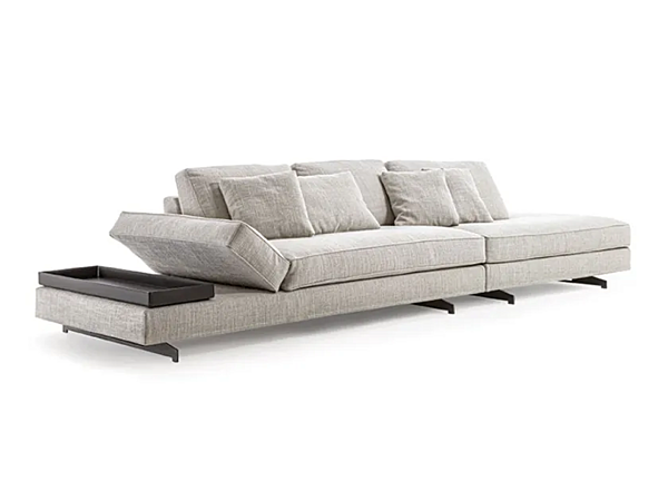 Canapé d'angle en tissu avec housse amovible Frigerio collection Davis Flat usine Frigerio de l'Italie. Foto №2