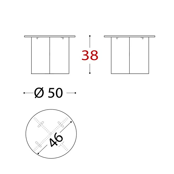 Table d'appoint ronde en PMMA pour jardin Belt Air VARASCHIN usine VARASCHIN de l'Italie. Foto №8