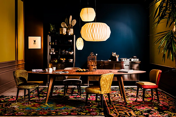 Table ovale en noyer Santiago Black Tie SANW25, SANW30 usine Black Tie de l'Italie. Foto №3