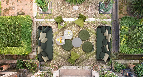 Canapé 3 places en tissu Sabi Paola Lenti B39B usine PAOLA LENTI de l'Italie. Foto №3