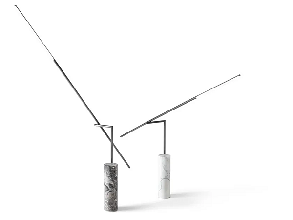 Lampadaire en métal peint et marbre LED Libra GIORGETTI usine GIORGETTI de l'Italie. Foto №1