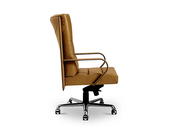 Chaise de direction en cuir pivotante avec accoudoirs Ginza I 4 Mariani usine i 4 Mariani de l'Italie. Foto №3
