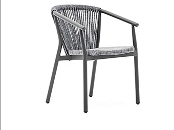 Chaise de jardin en aluminium revêtue de poudre avec accoudoirs VARASCHIN Smart 247P/247PS/247PH, 247PL/247PLS/247PLH