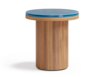 Table d'appoint en teck Frisbee Atmosphera FR.SR