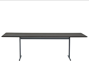 Table rectangulaire en frêne et métal Graphic 955 TR Potocco 955/TR