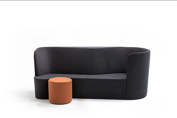 Pouf rond en tissu Taba Moroso usine Moroso de l'Italie. Foto №3