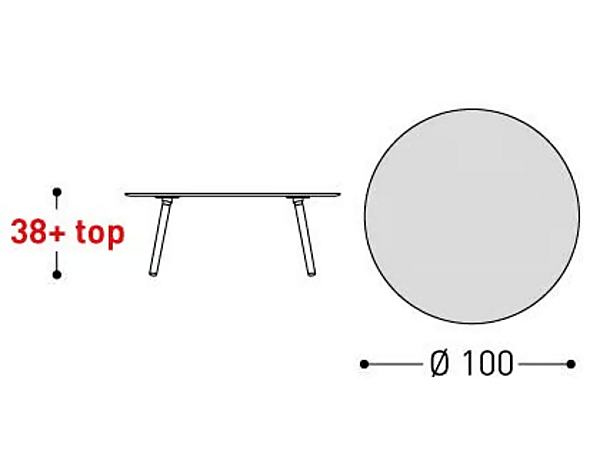 Table basse ronde en iroko Emma VARASCHIN 23670, 23671, 23672, 23673 usine VARASCHIN de l'Italie. Foto №17