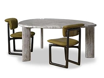 Table de salon en marbre Isamu Stone BAXTER usine BAXTER de l'Italie