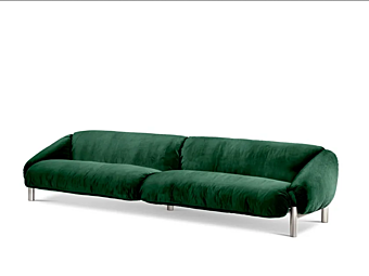 Canapé en velours 4 places FLO GHIDINI1961