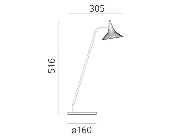 Lampe de table en aluminium LED Unterlinden Artemide 1945010A, 1945W10A usine Artemide de l'Italie. Foto №8