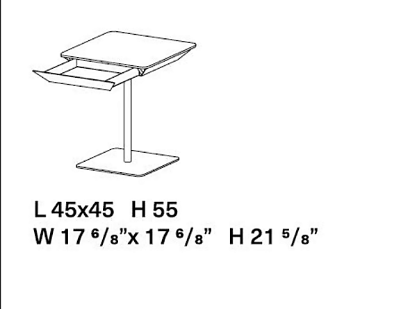 Table basse en bois avec espace de rangement Kristalia TAG usine Kristalia de l'Italie. Foto №5