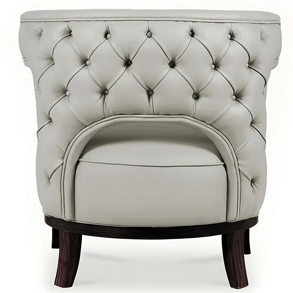 Fauteuil en cuir capitonné avec accoudoirs BRABBU Kansas usine BRABBU de l'Italie. Foto №6