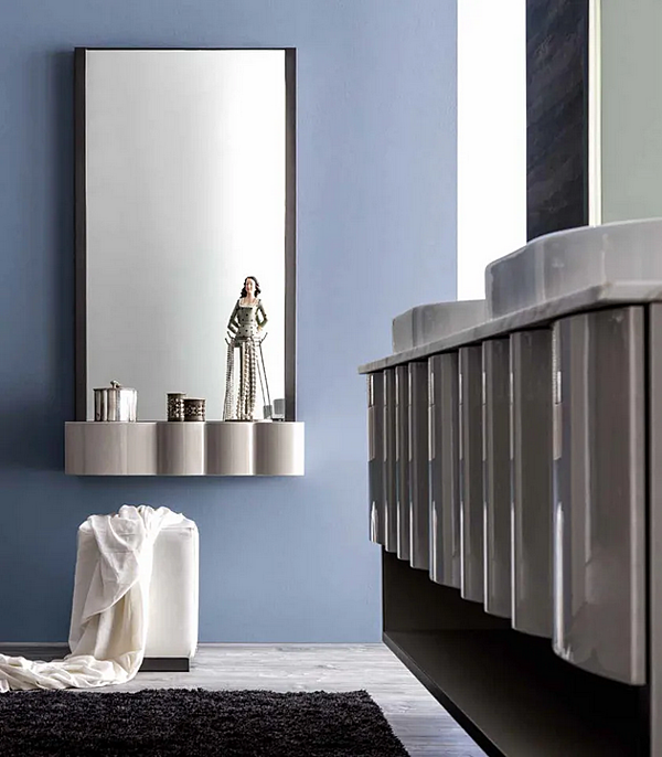 Miroir mural avec éclairage intégré en verre CORTEZARI Quadra 372 usine CORTE ZARI de l'Italie. Foto №2