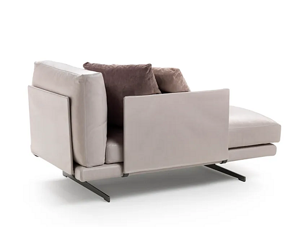 Chaise longue en cuir rembourré GYFORM Leon usine Gyform de l'Italie. Foto №1