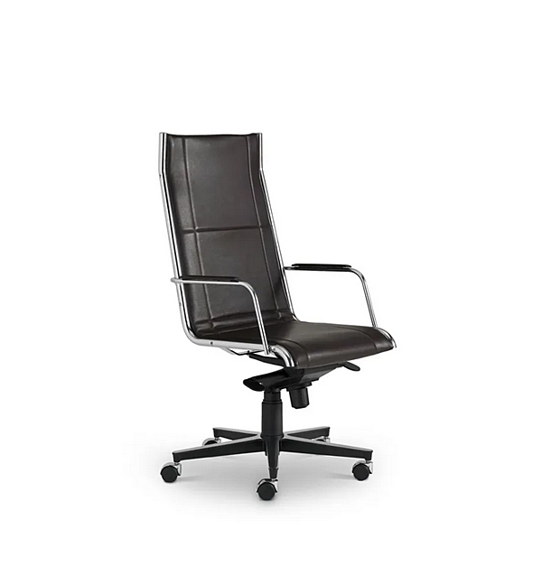 Chaise de direction en cuir avec dossier haut Blade i 4 Mariani usine i 4 Mariani de l'Italie. Foto №2