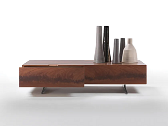 Table basse en acajou avec espace de rangement FLEXFORM Piuma Table basse en acajou avec espace de rangement FLEXFORM Piuma usine FLEXFORM de l'Italie