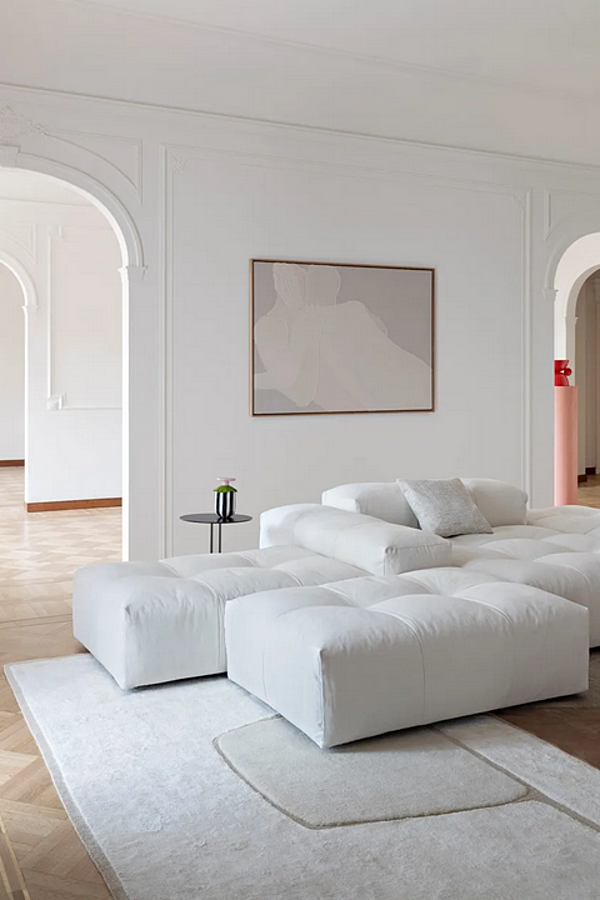 Canapé d'angle en tissu avec housse amovible Saba Pixel usine SABA de l'Italie. Foto №14