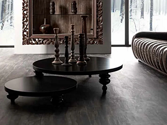 Table basse ronde en bois pour salon Keope II CORTEZARI 209-RT1/215-RT2 Table basse ronde en bois pour salon Keope II CORTEZARI 209-RT1/215-RT2 usine CORTE ZARI de l'Italie