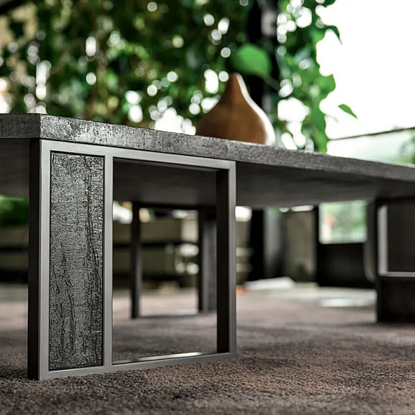 Table basse rectangulaire en grès cérame CORTEZARI LINK 275-RV12, 275-RM1 usine CORTE ZARI de l'Italie. Foto №4