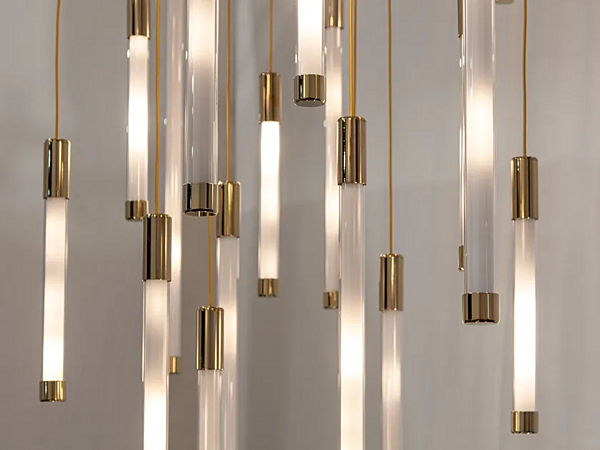 Suspension en verre LED Flux Helixes Haberdashery usine HABERDASHERY de l'Italie. Foto №3