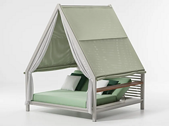 Lit de jardin avec auvent en tissu KETTAL Cottage #75810